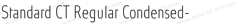 Standard CT Regular Condensed字体转换